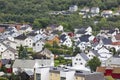 Traditional norwegian colored houses. Ovre Ardal village. Visit Royalty Free Stock Photo