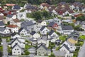 Traditional norwegian colored houses. Ovre Ardal village. Visit Royalty Free Stock Photo