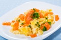 Norwegian dish - omelet with salmon