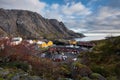 Traditional Norwegian fishing village in Nusfjord, Lofoten islands, Norway Royalty Free Stock Photo