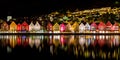 Traditional Norwegian Houses at Bryggen, A UNESCO World Cultural Heritage Site and Famous Destination in Bergen, Norway