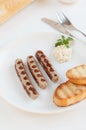 Traditional Nurnberger White Sausages Royalty Free Stock Photo