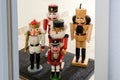 Traditional Nutcrackers Waiting For Entrance