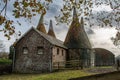Traditional oast house in Kent. England, UK. Royalty Free Stock Photo