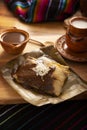 traditional Oaxacan mole tamale