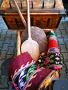 Traditional objects from the peasant romanian house Royalty Free Stock Photo