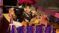 Traditional ofering day of the dead altar Royalty Free Stock Photo