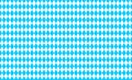 Traditional Oktoberfest pattern with blue and white rhombus. Bavarian lozenge seamless background. Bavaria flag colors Royalty Free Stock Photo