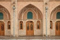 Traditional Old Caravansary with Brickwork Architecture Royalty Free Stock Photo