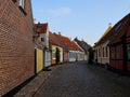 Traditional old classic decorative style Danish house home Aero Island, South Funen, Denmark Royalty Free Stock Photo