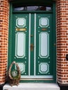 Traditional old classic decorative style Danish house home Aero Island, South Funen, Denmark Royalty Free Stock Photo