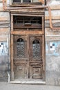 Traditional old crumbing and derelict buildings Tbilisi, Georgia.