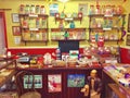 Traditional old English sweet candy shop