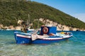 Traditional old Greek fishing boats Royalty Free Stock Photo