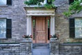 Traditional old house with portico entrance Royalty Free Stock Photo