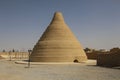 Traditional old persian architecture - ice storage, made of clay Royalty Free Stock Photo