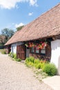 Traditional old saxon house, Transylvania, Romania Royalty Free Stock Photo