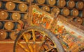 Traditional old Sicilian painted wooden carriage Royalty Free Stock Photo