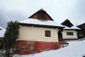 Traditional Old slovak houses on the mountains