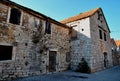 TRADITIONAL OLD STONE HOUSES. VRBOSKA, HVAR ISLAND