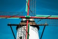 Traditional old windmill against blue sky Royalty Free Stock Photo