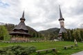 Traditional old wood church from Romania , Maramures county Royalty Free Stock Photo