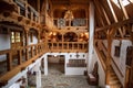 Traditional old wood church from Romania , Maramures county Royalty Free Stock Photo