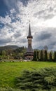 Traditional old wood church from Romania , Maramures county Royalty Free Stock Photo