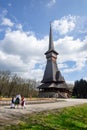 Traditional old wood church from Romania , Maramures county Royalty Free Stock Photo