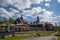 Traditional old wood church from Romania , Maramures county Royalty Free Stock Photo