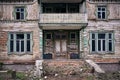 Traditional old wooden abandoned house. Nopeople, daytime