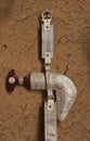 Traditional Omani silver belt and dagger