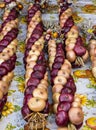 Traditional onion plats on german fair market 2