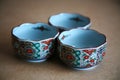 Traditional oriental ceramic bowls