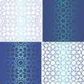 Traditional oriental geometrical seamless patterns