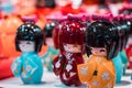 Traditional oriental miniature geisha dolls