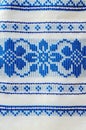 Traditional ornament on the Belorussian towel