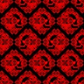 Traditional ornament and skull Pattern seamless . Vector Background Royalty Free Stock Photo