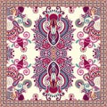 Traditional ornamental floral paisley bandanna