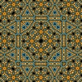 Traditional ornamental floral paisley showl or carpet. Ornament mosaic background for design of carpet, shawl, pillow, cushion in