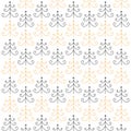 Traditional Ornamental Trees Pattern Texture Background