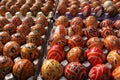 Traditional ornaments on easter eggs