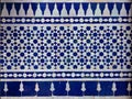 Traditional ornate Moroccan Zellige Tile Pattern in a riad