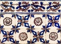 Traditional ornate portuguese azulejo tiles