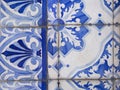 Traditional ornate portuguese decorative tiles