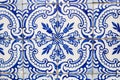 Traditional ornate portuguese decorative tiles