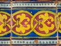 Traditional ornate portuguese decorative tiles azulejos