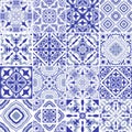 Traditional ornate portuguese decorative tiles azulejos.