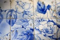 Traditional ornate portuguese decorative tiles