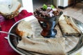 Traditional oromo and Ethiopian cuisine dish aka tibs Ethiopia